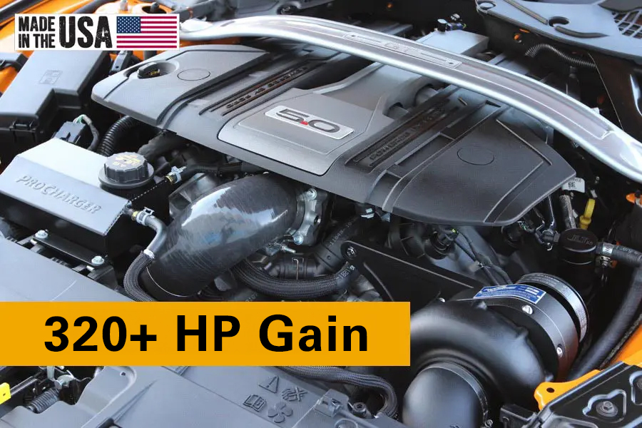 ProCharger 2018-23 Mustang GT, C/S, Mach 1 & Bullitt (5.0) Stage 3 Intercooled System With P-1X (dedicated Drive) 1FW612-SCI