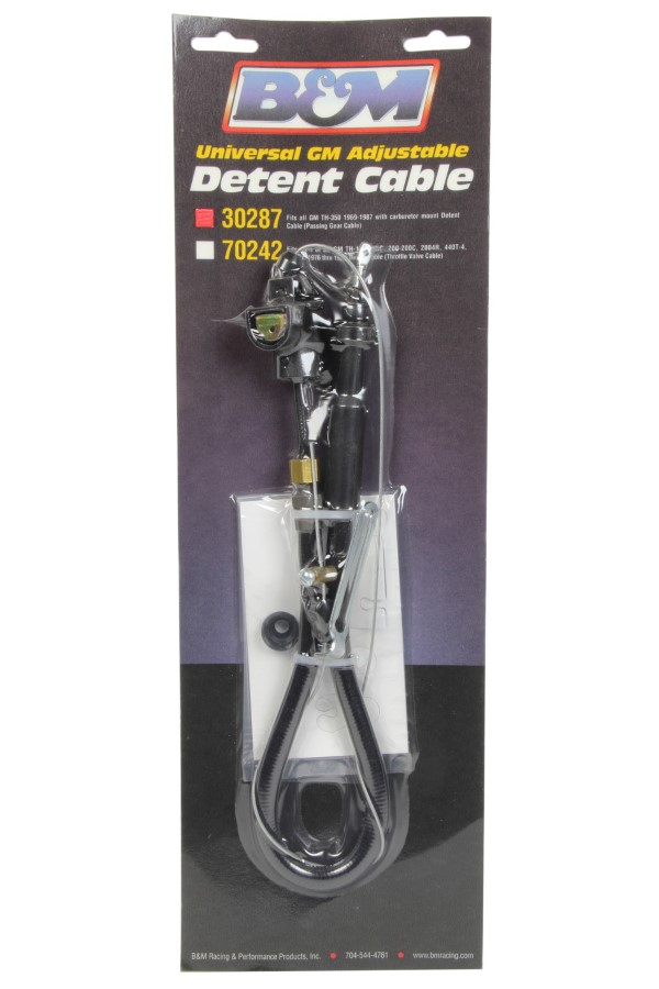 B&M Performance Kickdown Cable, Adjustable Length, Plastic Black Housing, TH350 *SOLD AS IS, NO RETURNS* 30287