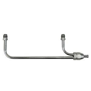 Performance World Chrome Fuel Line. Fits Holley Double Pumper Carbur 2197