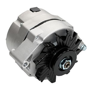 Performance World Satin Finish 100A GM 10SI 1/3 Wire Alternator 360520
