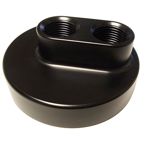 Performance World Billet aluminum oil filter bypass Chevy Adapter13/16"x16 Threads 83295