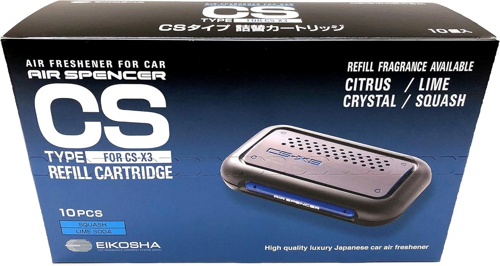 Eikosha GIGA CSX3 Squash Air Spencer JDM Style, Made In Japan Refill 10-pack 000800-10