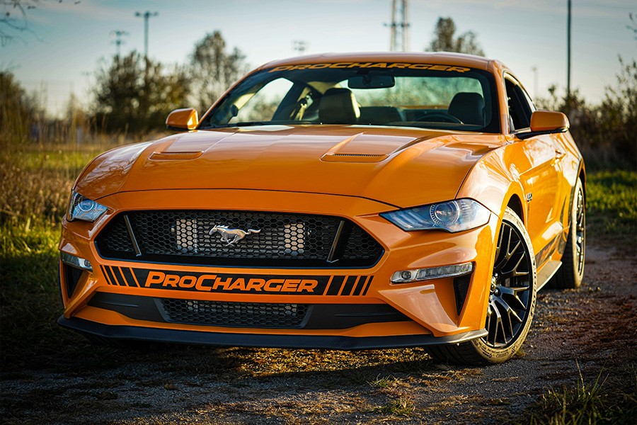 ProCharger 2018-23 Mustang GT, C/S, Mach 1 & Bullitt (5.0 4V) Stage 3 Intercooled System With P-1X (dedicated Drive) 1FW612-SCI