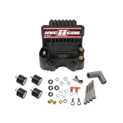 MSD Ignition Ignition Coil, HVC II, U-Core, 0.016 Ohm, Male HEI 82613