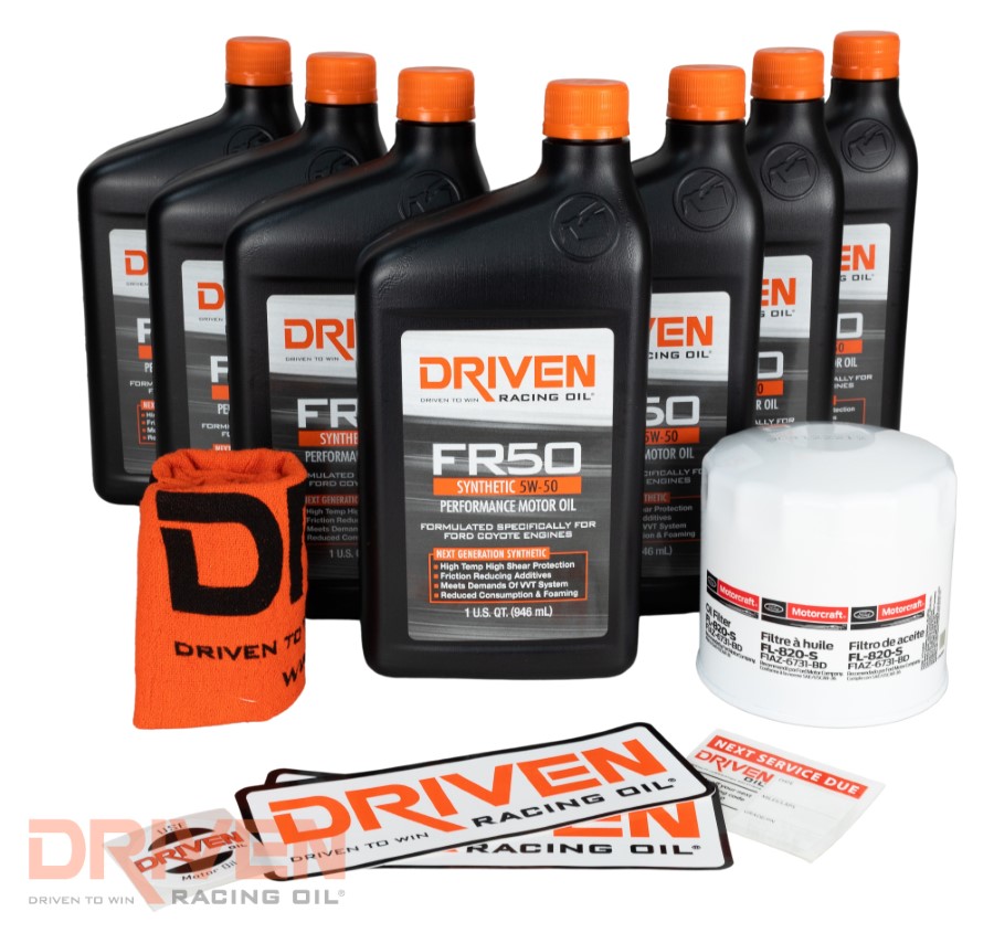 Driven Racing Oil 2007-2012 Mustang GT500 5.4 Modular Supercharged FR50 Oil Change Kit 20752K