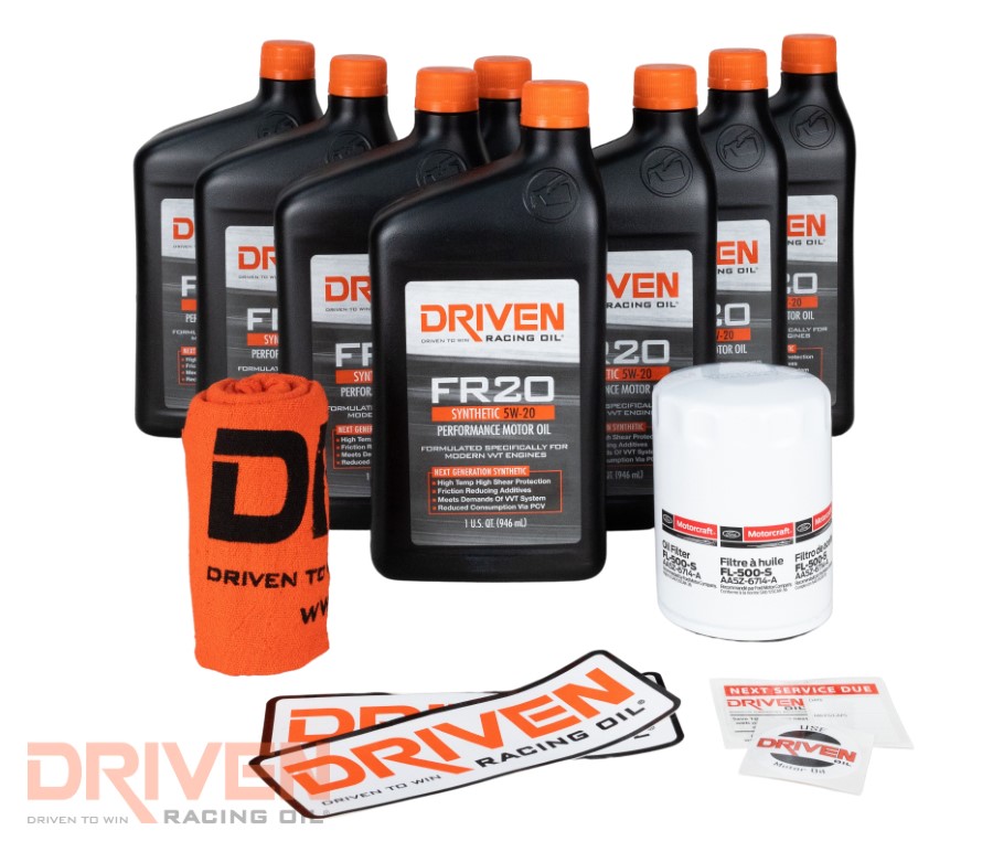 Driven Racing FR20 Oil Change Kit for 2011-2015 Mustang GT & F-150 5.0 Coyote 8 Quart 20821K