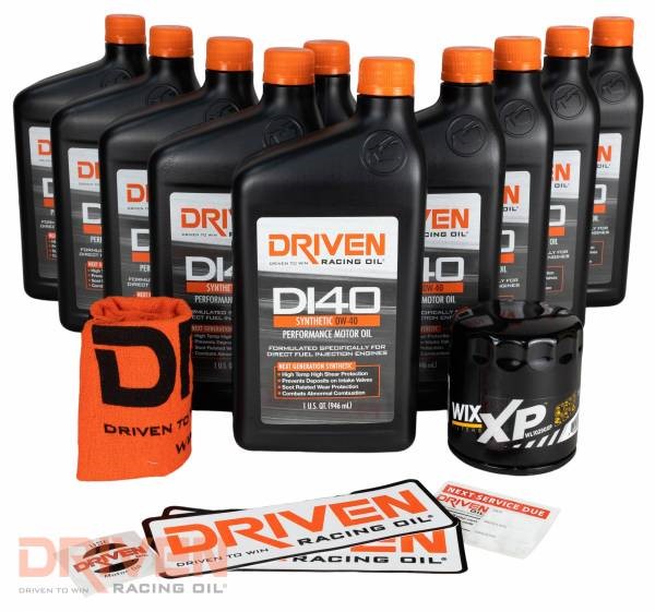 Driven Racing Oil DI40 Oil Change Kit for 2019 Gen V GM LT1, LT4, & LT5 Engines w/ 10 Qt Capacity 21045K