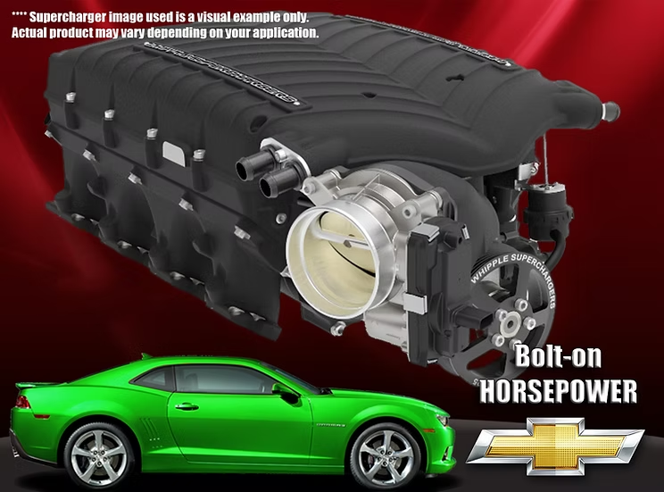 Whipple Chevy Camaro LS3 L99 2013-2015 Supercharger Intercooled Complete Kit WK-1000-29
