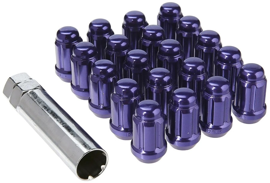 Muteki Closed End Lug Nuts - Purple 12x1.25 41885L